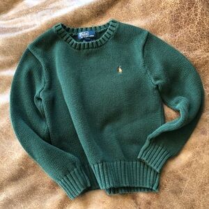 Boys green sweater